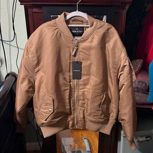 Fabletics Camel Bomber Jacket